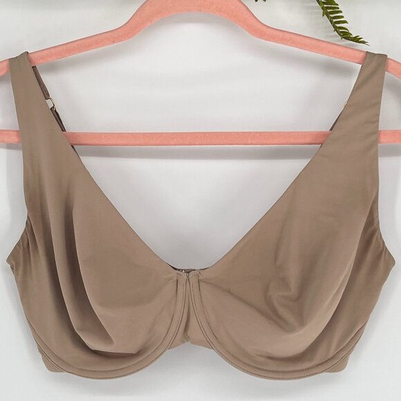 ThirdLove Second Skin Unlined Bra Beige Taupe Underwire Smooth Seamless 32G - Picture 2 of 6